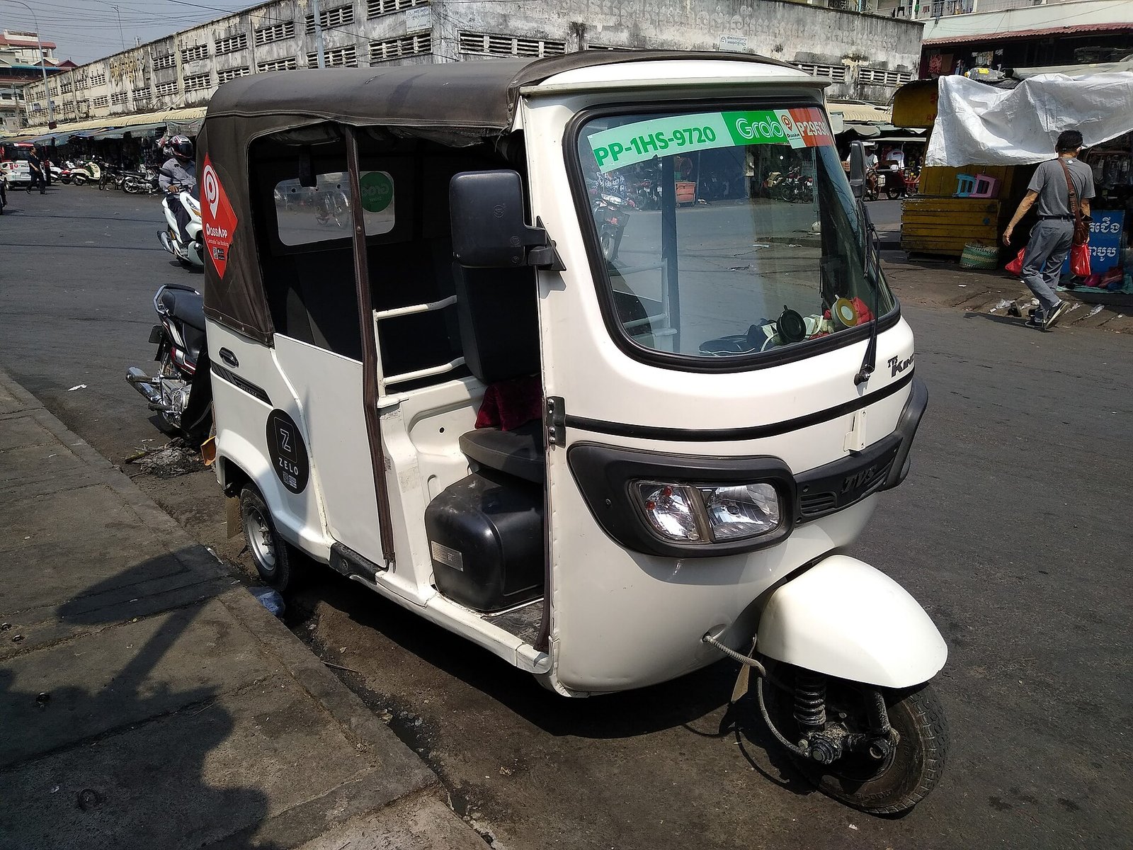 A tuk-tuk in Cambodia